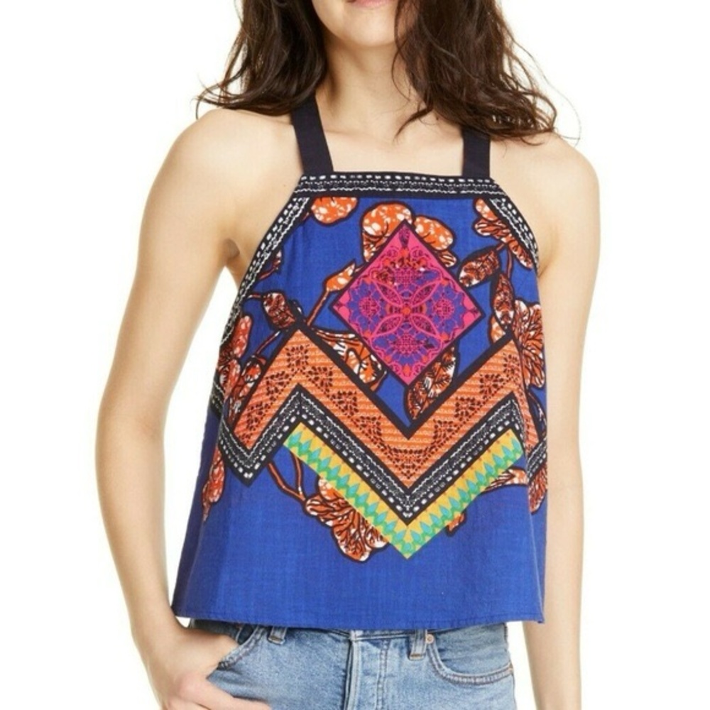 free people cool cabana cotton tank top